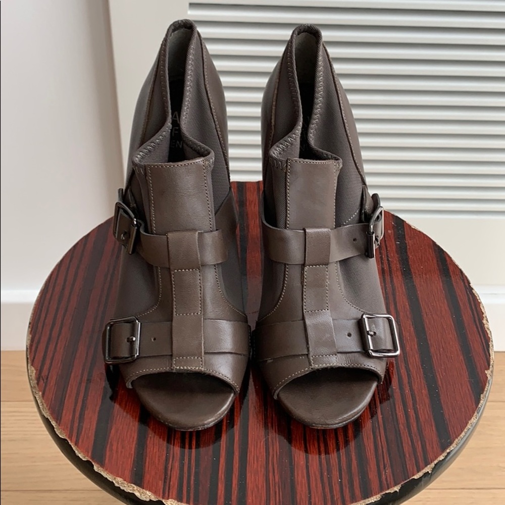 Saks Fifth Avenue open toe boots